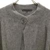 ANAYI Кашемир 100% Кардиган вязаный короткой длины с длинным рукавом 38 серый Женский Б/у