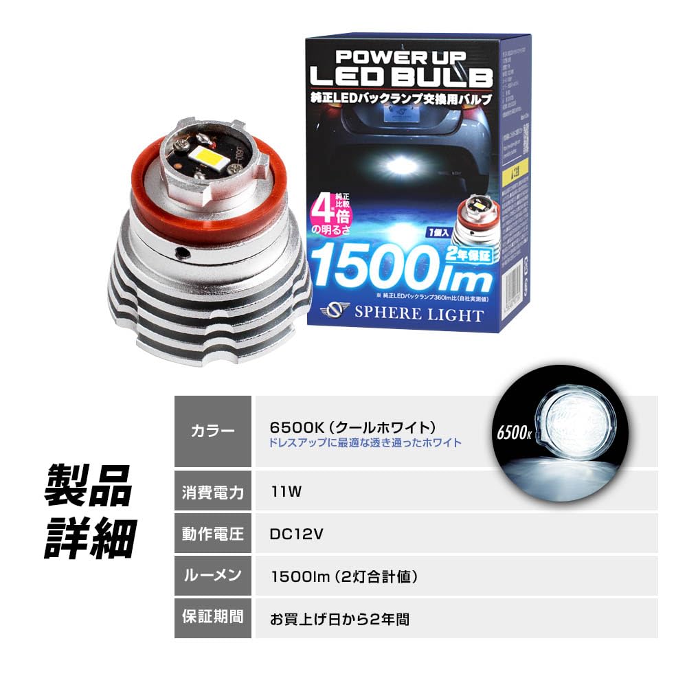 Светодиодный задний фонарь Sphere Light LW5B, оригинальный, 6500K, холодный белый