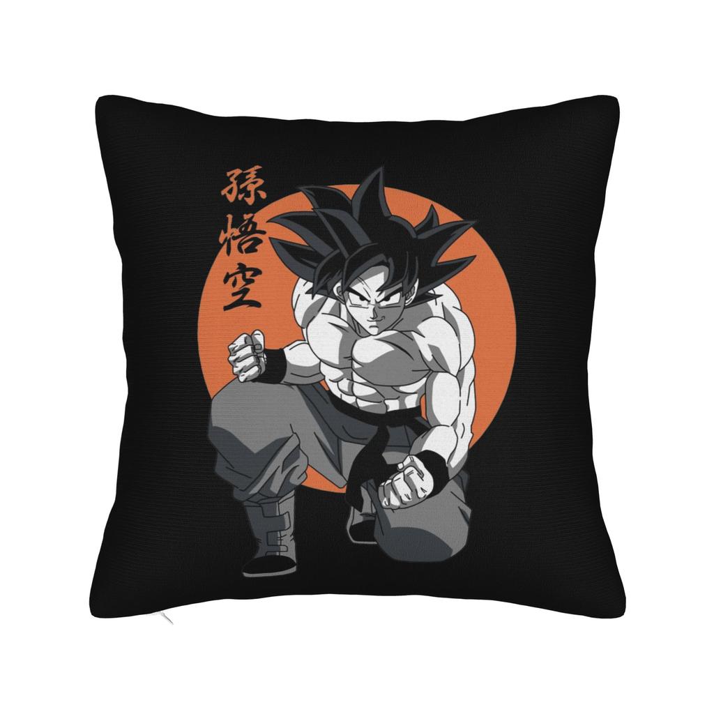 Dbz Goku Anime Square Pillow Case Polyester Throw Pillow Creative Pillowcase