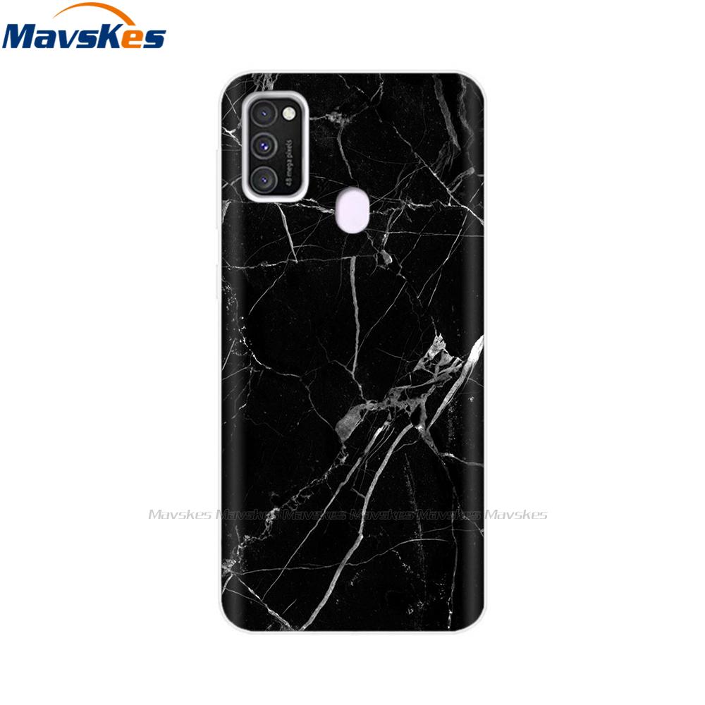 Чехол для Samsung Galaxy M21 Задняя крышка Мягкий силиконовый TPU Чехол для телефона Для Samsung Galaxy M20 M21 M30 M30s M31 Чехол Защитный бампер