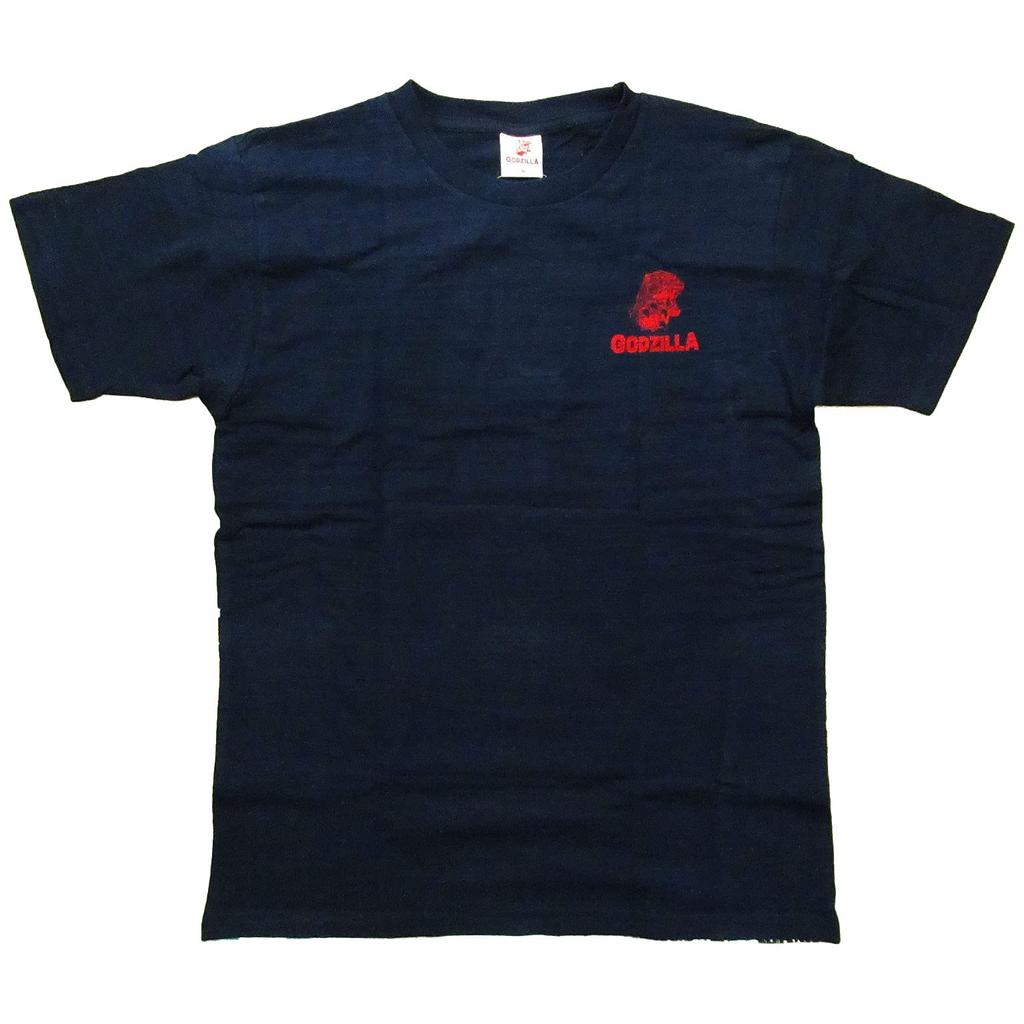 Forkart Godzilla Views of Mount Fuji Giant Monsters Navy M T-shirt Thirty-six (chest 78-84cm)