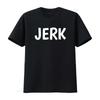 Мужская футболка Jerk Черная Маленькая винтажная стираная слегка повседневная уличная одежда Мягкий графический топ для повседневной носки дизайнерская одежда