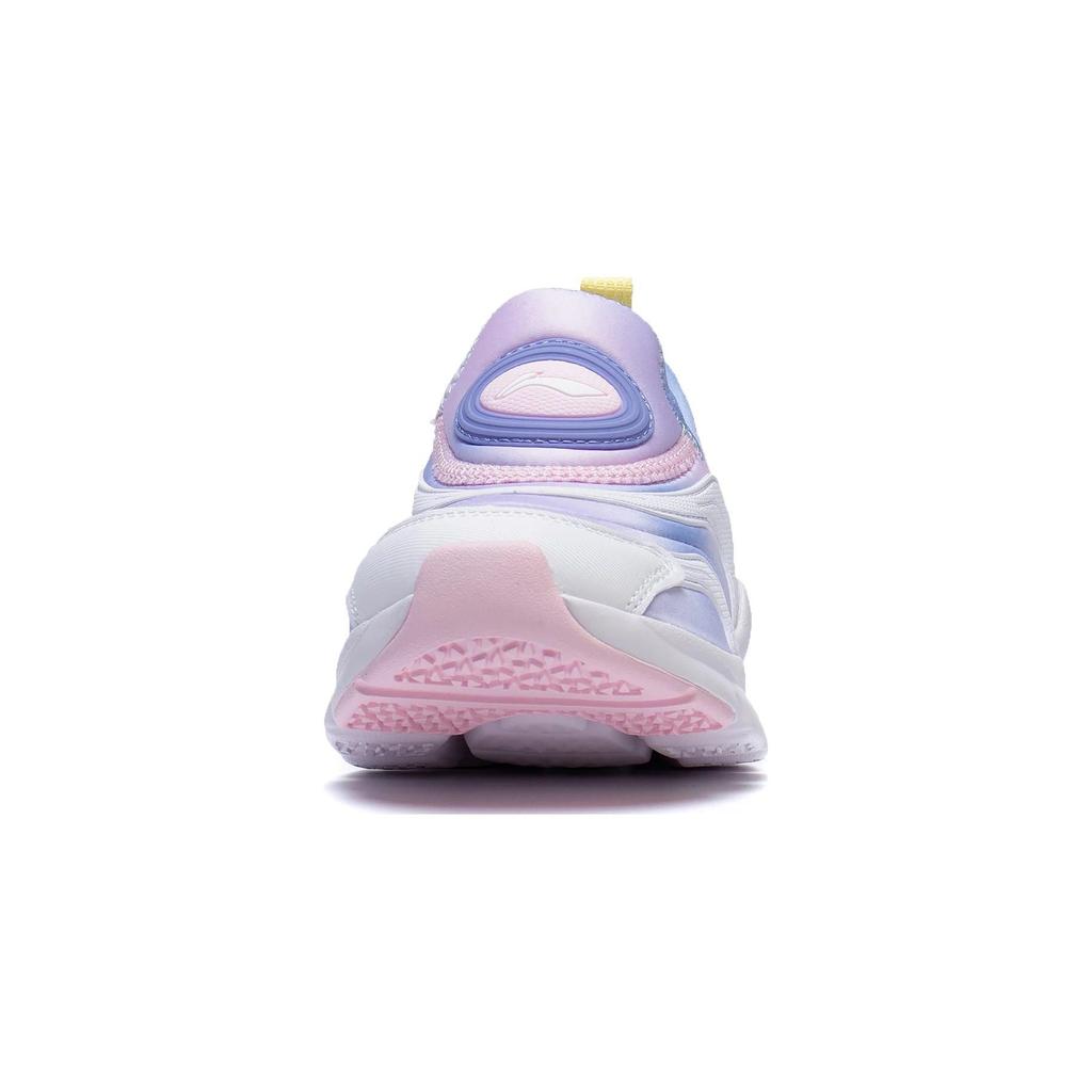Li Ning Kids Q Cloud 1.5 спортивная удобная нескользящая износостойкая повседневная обувь детская обувь вишневый-розовый-Aurora-синий YKNT018-4