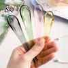 Durable Glass Spoon Handmade Colored for Coffee Milk Ergonomic Handle Stirring Bar Versatile Cooking Heat-Resistant Dishwasher Safe Artistic