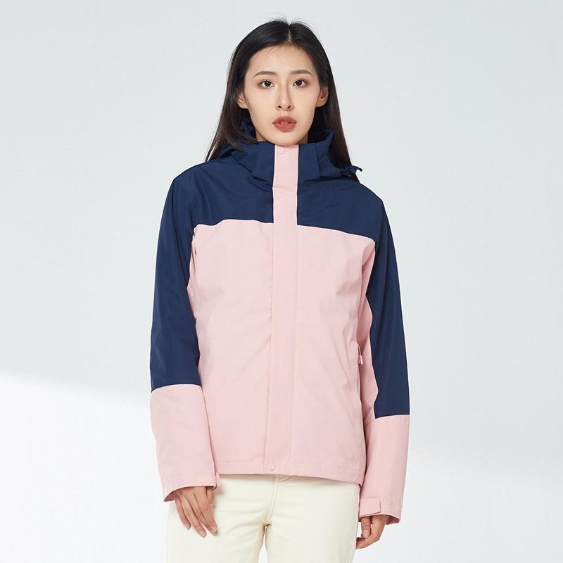 Горная куртка Женская куртка три в одном Мужская уличная водонепроницаемая куртка со съемной подкладкой Для пеших походов, кемпинга, дышащая куртка