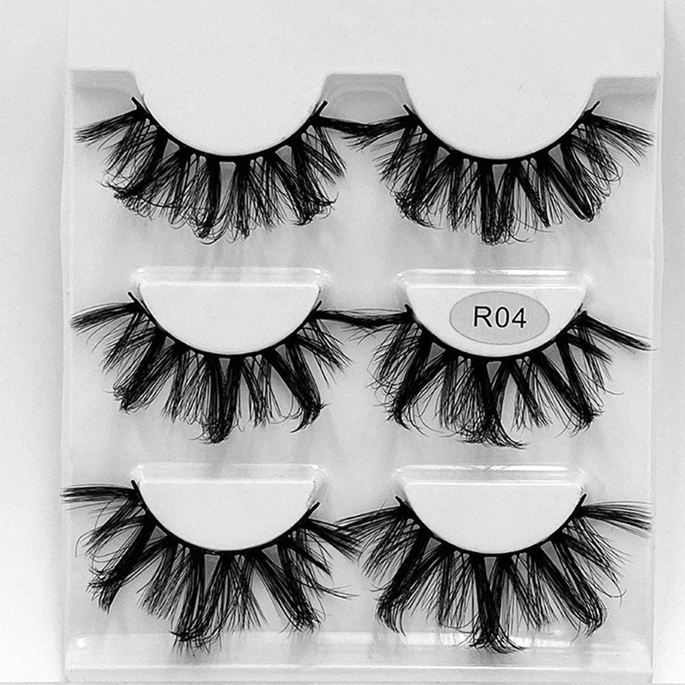 Eye Extension Long Natural Dramatic 100% Cruelty free False Eyelashes 3D Mink Lashes 20mm Fluffy