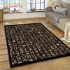 VIKAMA Retro American Myth Carpet Living Room High-End Sofa Coffee Table Mat Dirt Resistant Bedroom Bed Blanket Home Decoration