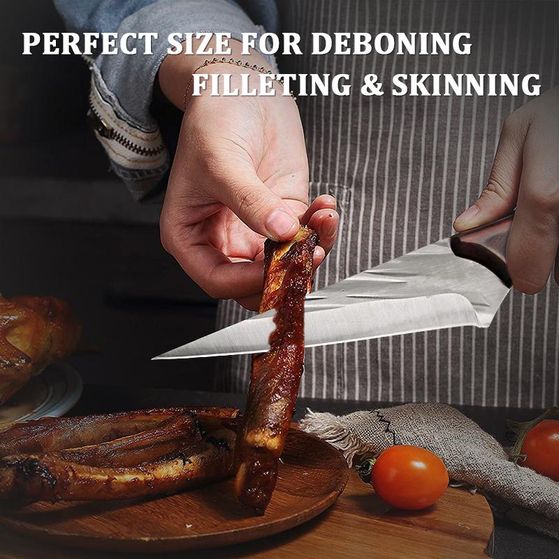 1PC Forging Boning Knife Chef's Knife Slaughtering Pigs Sheep Meat Cutting Knife Stainless Steel Cooking Knife