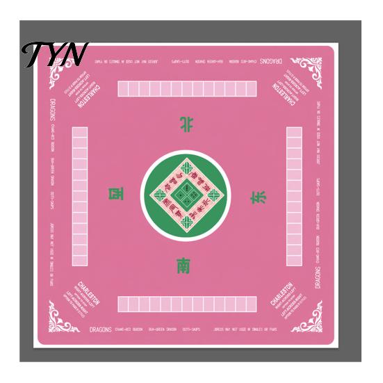 Wrinkle Resistant Game Mat Square Mahjong for Table, Anti-Slip Noise Reduction Table Protection Pad Cover, Waterproof Washable Diatomaceous