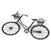 Outdoor Wall Art Iron Bike Wall Decor 11.81 X 8.15in Bike Metal Wall Art Black Powder Coated Bicycle Shape Decor Office