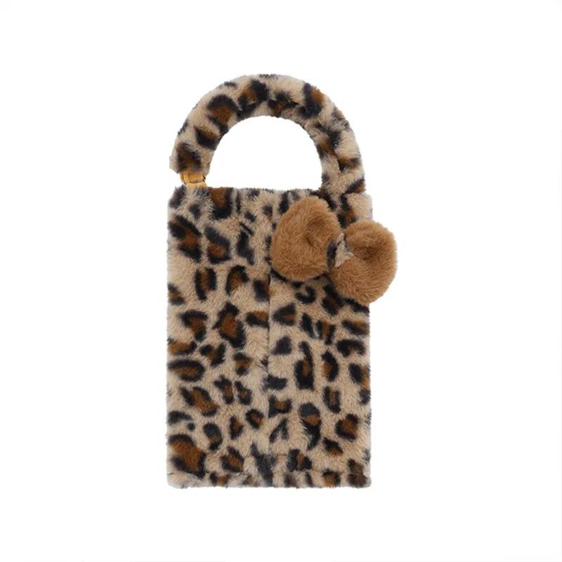 Car Tissue Bag Hanging Bag Leopard Print Bow Tissue Box Inside the Car Seat Tissue Bag Hanging Tissue Box Universal