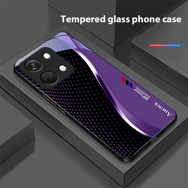 Креативный изогнутый чехол для OnePlus Nord 3 5 6T 7 Pro 8 12 10T Reno8 Lite 5G 10R Nord N30 Твердый чехол из закаленного стекла для телефона Черный