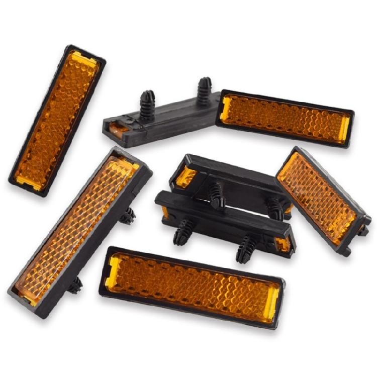 8Pcs Cycling Foot Pedal Reflector Bicycles Pedal Reflector Safety Night Cycling