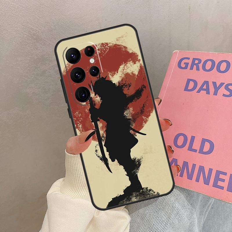 Японский Самурай Воин Чехол Для Samsung Galaxy S24 Ultra S20 S21 S22 S23 S25 Ultra S9 S10 Plus S25 FE Обложка Coque