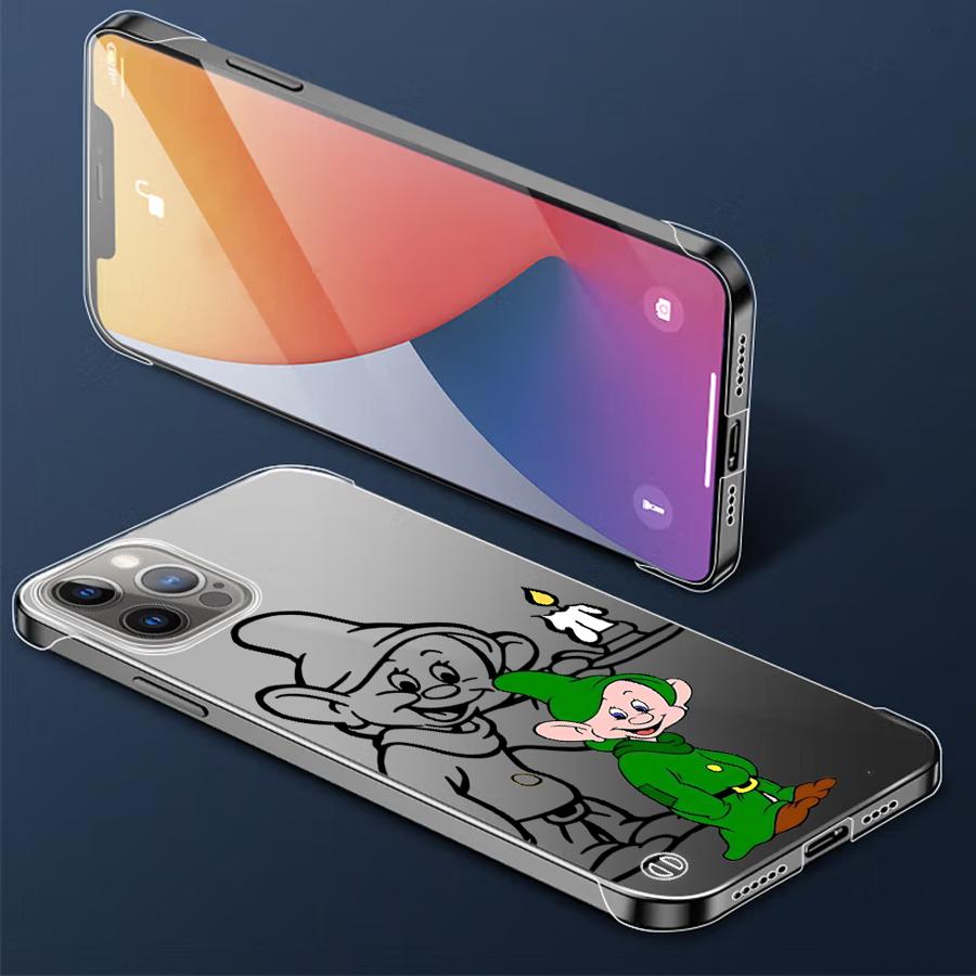 Чехол для телефона Белоснежка и Семь Гномов для Apple iPhone 15 16 Pro Max 13 14 Plus 12 11 Pro plus Матовый
