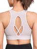 Yvette Sports High Plus No Integrated Sports Size Pink Women's Non-Slip Bra, Front-Opening, Support, Size, Racerback, Wire, Cup, Sweat-Wicking,