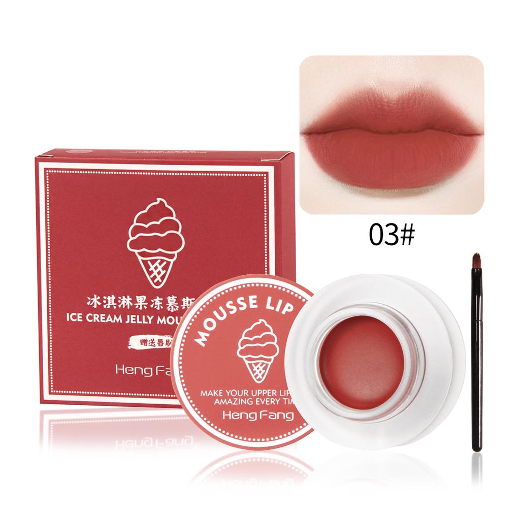 HengFang Jelly Mousse Водостойкий стойкий мусс для губ с грязью 1,8 г