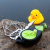 1Set Stretchable Fishing Lock Buckle Fly Reel 6 Snaps Duck Stainless Steel Chain Stringer With Float Live Lure Lock Belt