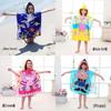 Ultra-Fine Fiber Cartoon Print Kids' Hooded Bath Towel Poncho