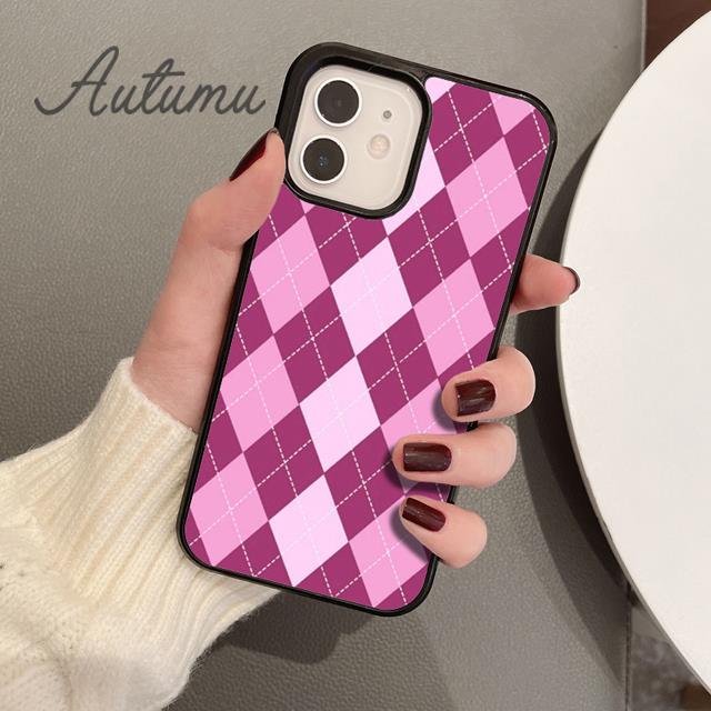 Чехол для телефона Argyle для iPhone 11, 12, 13, 14 Pro Max mini X XR XS SE 2020 5, 6S, 7, 8 Plus, Samsung Galaxy S21 S22, чехол