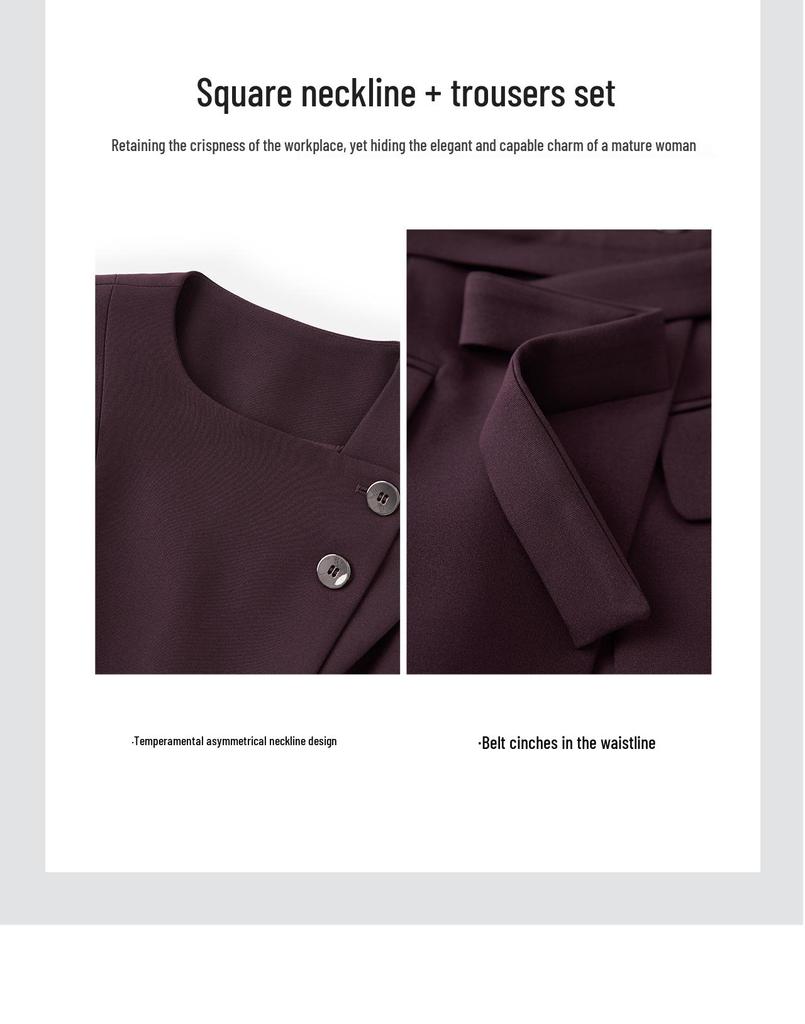 Высококачественный комплект из двух предметов в западном стиле: длинный жилет приталенного силуэта и брюки микроклеш.