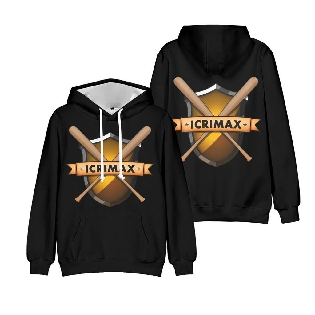 Icrimax Merch толстовка для женщин унисекс с капюшоном уличная одежда большие пуловеры с длинными рукавами Icrimax одежда для мальчиков и девочек-подростков