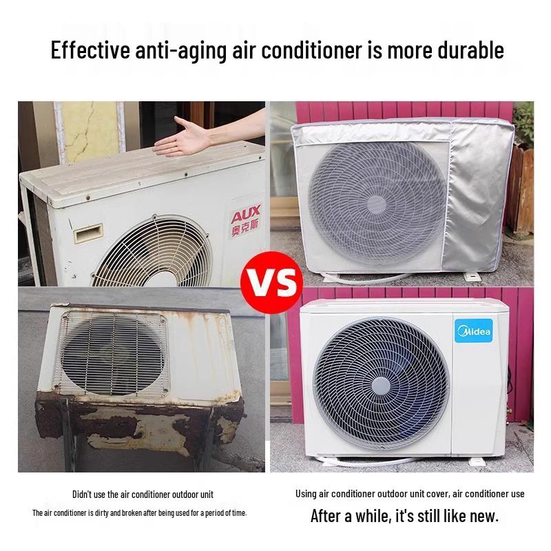 Защитный чехол для наружного блока кондиционера - Устойчивый к дождю и солнцу, Пыленепроницаемый для центральных блоков Haier, Midea, Gree