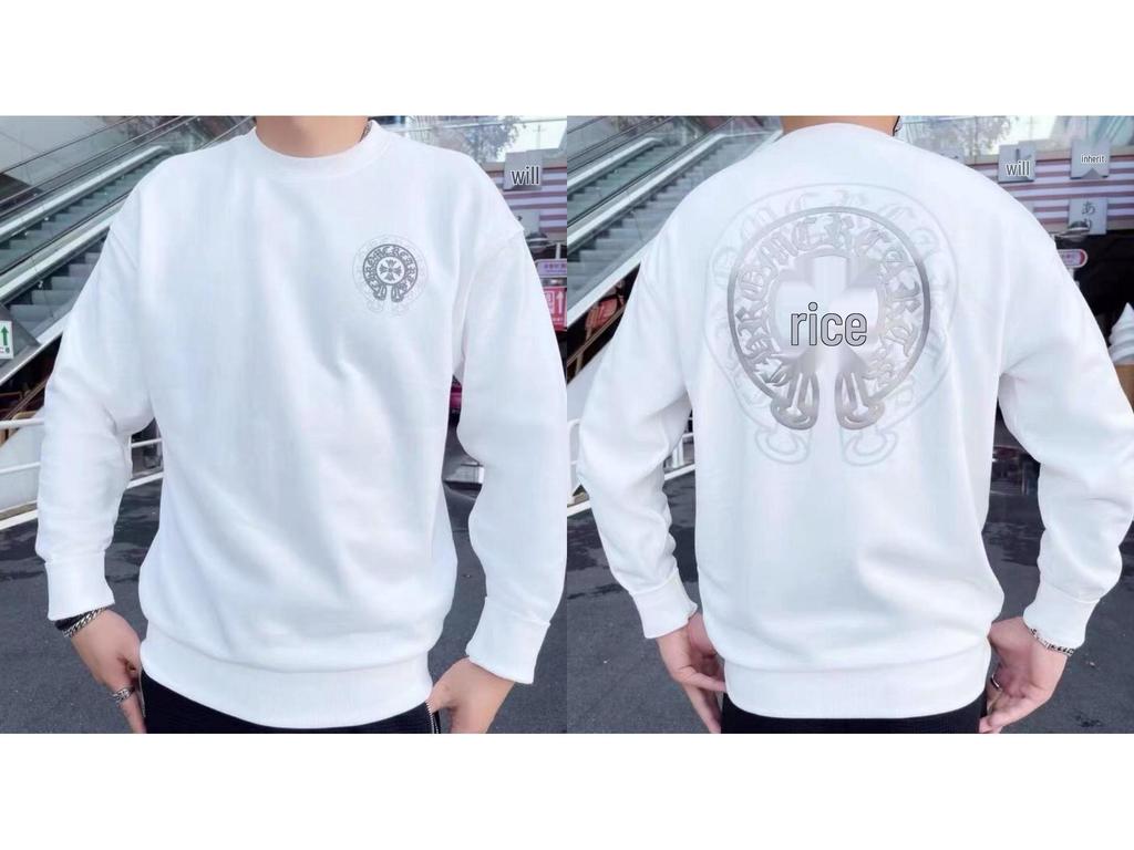 Новая коллекция худи Chrome Hearts с крестом, простые, классические, унисекс, с круглым вырезом