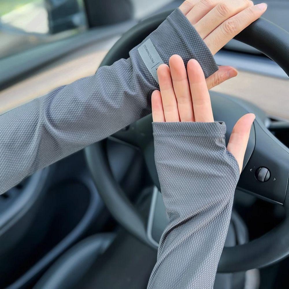 Breathable Arm Sleeves Ice Silk Hand Protector Cove New Long Arm Glove Summer