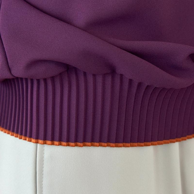 Maxza Pleats Round Neck 3 4 Sleeve Blouse Zb08qb600on