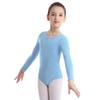 Ballet Training Gymnastics Costume Kids Girls Long Sleeve Round Neck Leotard Jumpsuit