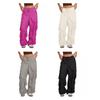 Women Cargo Pants Adjustable Drawstring Wide Leg Summer Trousers with Multi Pockets