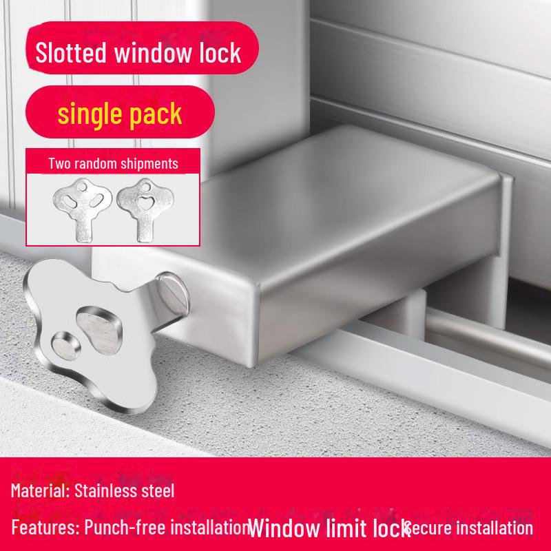 Замок безопасности для детей из алюминиевого сплава для раздвижных окон и дверей