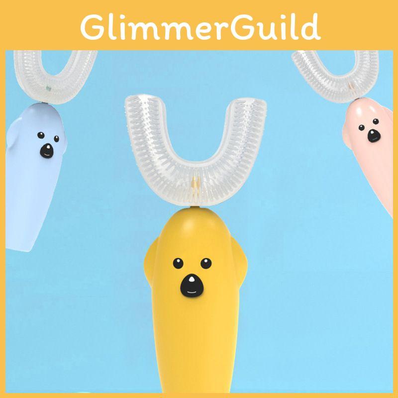 Нежная электрическая зубная щетка для детей с безопасным силиконовым дизайном и автоматической функциональностью