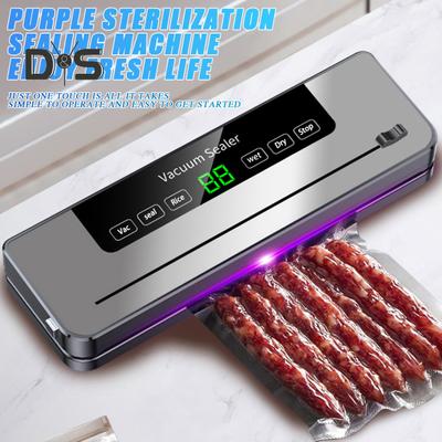 Вакуумный упаковщик с сильной мощностью всасывания, высокоскоростной двигатель, быстрая откачка, водонепроницаемый дизайн с сенсорным экраном, вилка европейского стандарта, автоматическая машина для запечатывания
