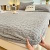 Winter Warm Fitted Bed Sheet Taff Velvet Fleece Bed Linen Single/Double/King/Queen Size Plush Mattress Cover Thick Bed Cover
