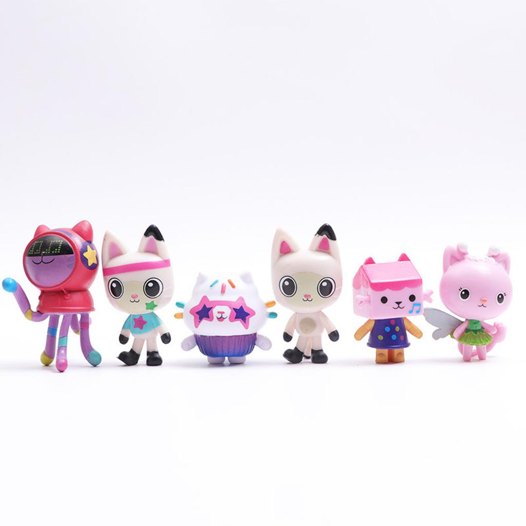 13pcs/set PVC Dollhouse Figure Toy Cartoon Stuffed Animals