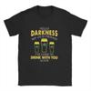 Unisex TShirts Hello Darkness My Old Friend  Novelty  Cotton Tee Shirt Short Sleeve  T Shirt Crew Neck Clothing Plus Size