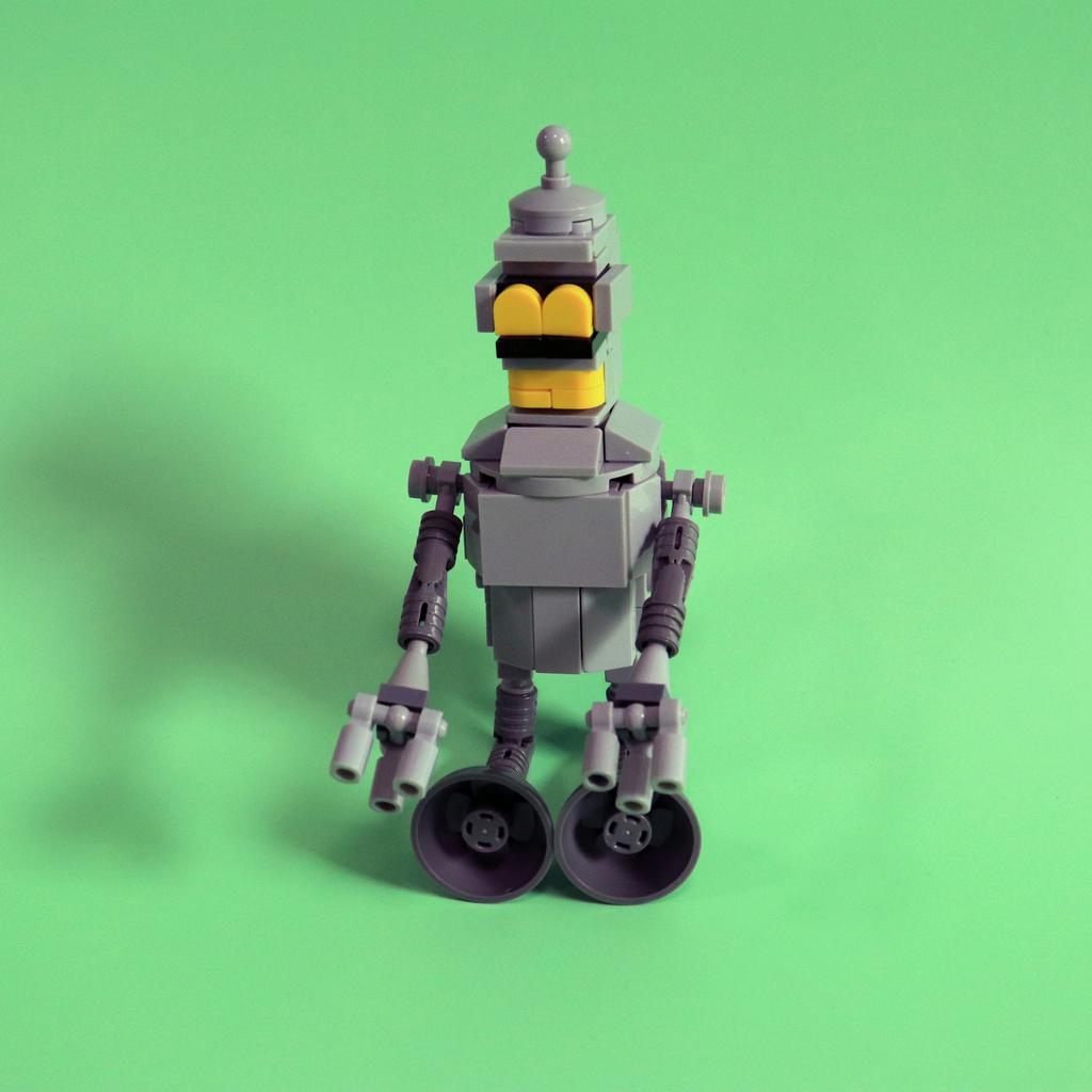 Cartoon Futuramaeds Robots Bendered MOC 110PCS Bricks Building Blocks Kits Toys for Children Kids Gifts Assemble Figures