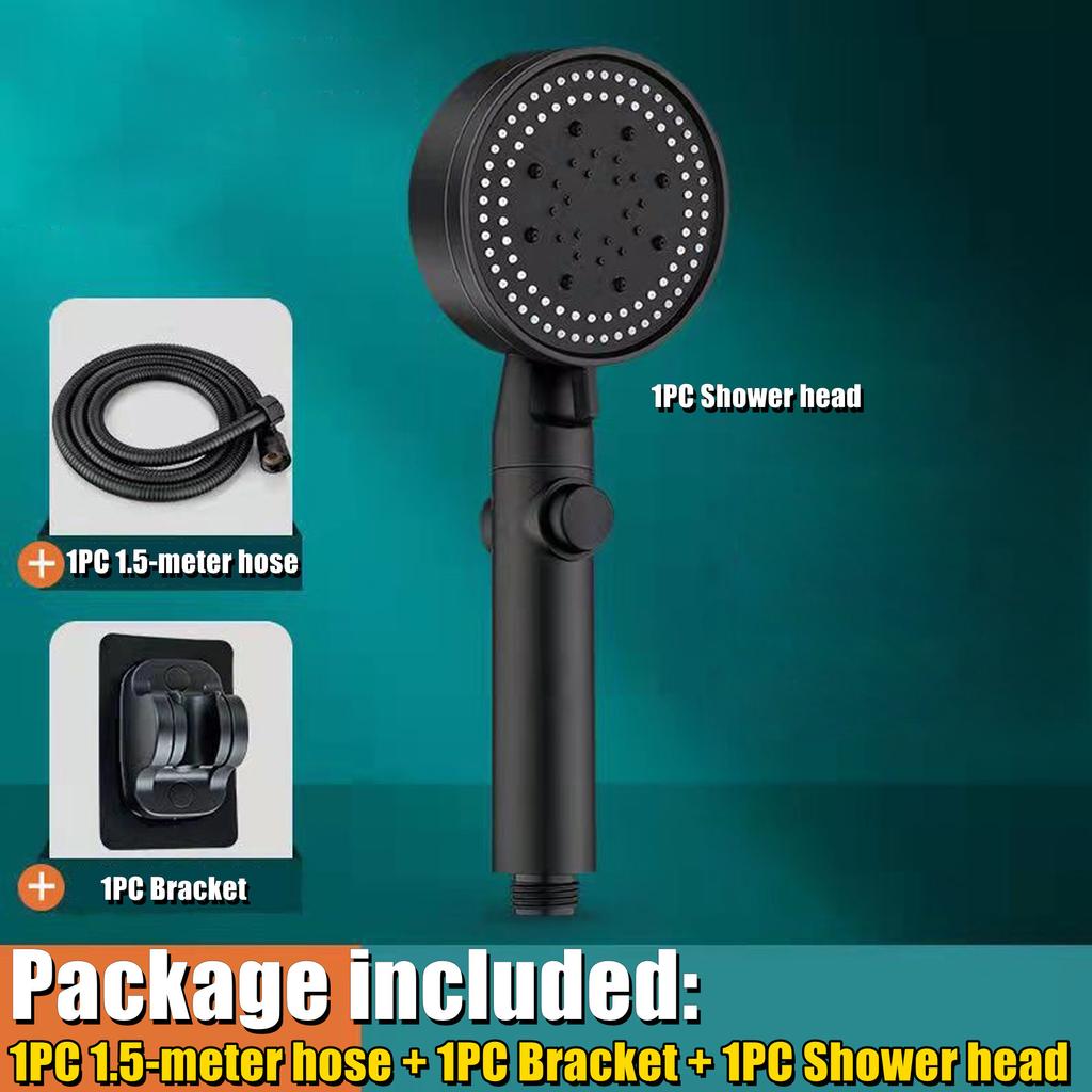 1Pc Shower Head Set, Multifunction Adjustable 5 Modes Shower Head Set, Water Saving Handheld Shower Head