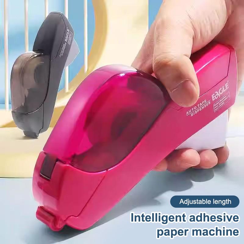 1/6 шт. Портативный автоматический диспенсер для клейкой ленты, одинарный ручной дизайн, резак для клейкой ленты, все включено, одно нажатие, резак для клейкой ленты, офисные принадлежности