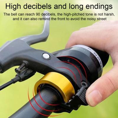 Велосипедный звонок легкий 90 дБ четкий громкий звук универсальный складной горный велосипедный руль сигнальный звонок аксессуары для велосипеда
