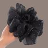 Summer Sweet Mesh Tulle Star Bubble Hair Claw Clips For Women Solid Ponytail Clip Headdress Accessories