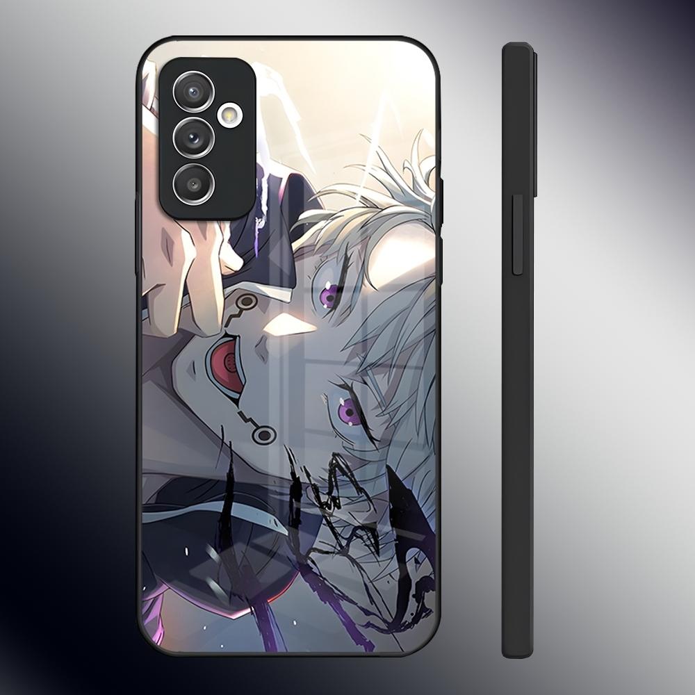 Чехол для телефона Jujutsu Kaisen Аниме Инумаки Тоге Для Samsung S24 Ultra S23 S22 S20 Fe S21 Plus A54 A34 A24 A53 A13 A16 Стеклянный Чехол