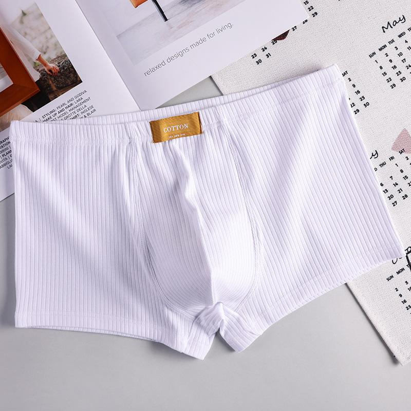 Мужское дышащее белье с четырьмя углами, мужское хлопковое удобное белье больших размеров с плоскими углами