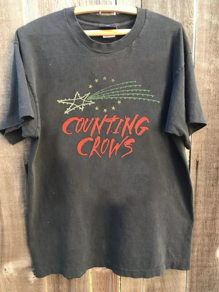 Counting Crows T shirt 90s Charcoal Graphic Unisex Tshirt Reprint S-5XL Unisex T-Shirt