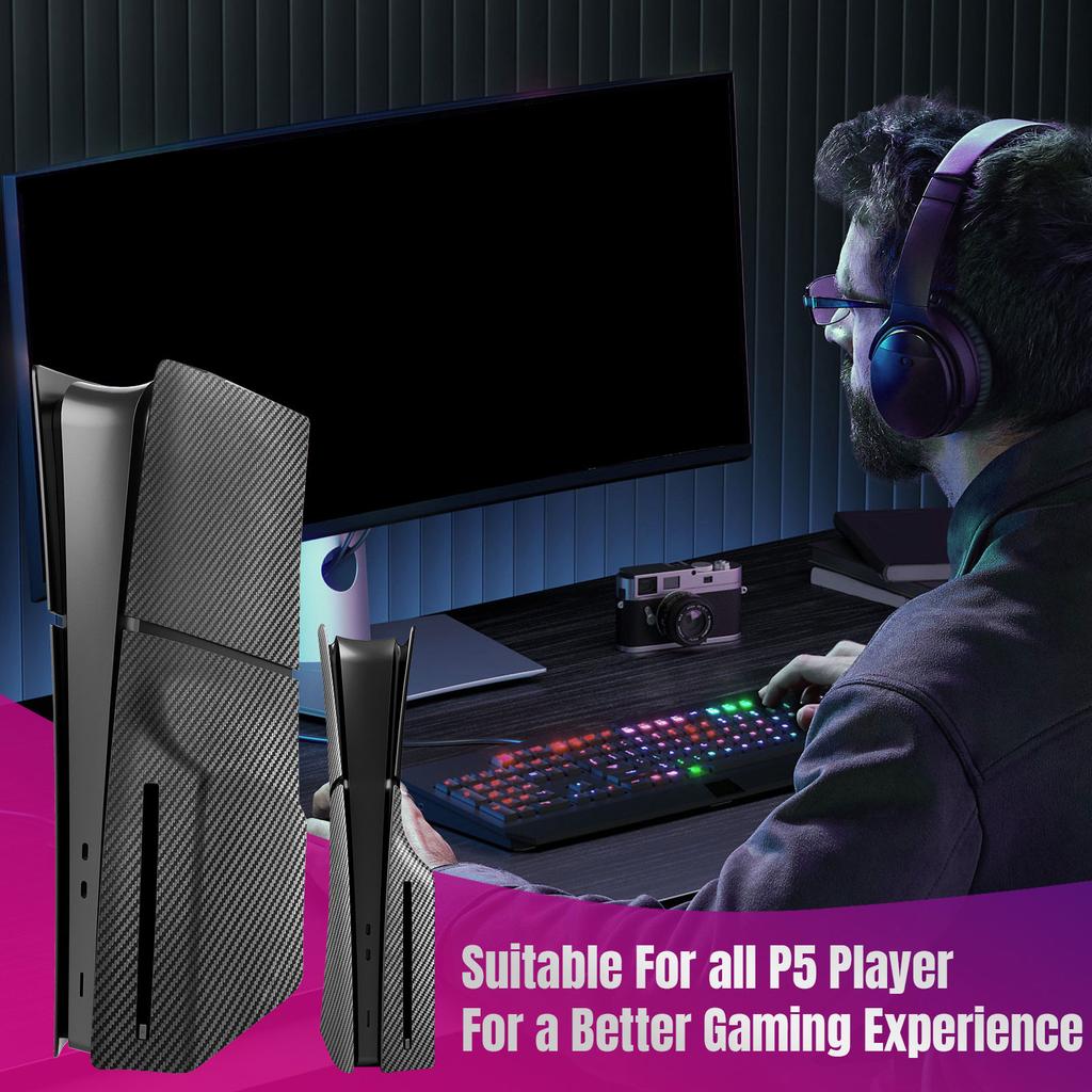 Консоль Лицевая панель Игровой аксессуар Защитная крышка-протектор от царапин Замена Пылезащитный чехол для PS5 Slim с дисководом