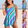 Trendy New Tankini Swimsuit Female Striped Swimsuit Suit Swimsuit Multicolor Swimsuit Summer Beachwear Female S-6XL
