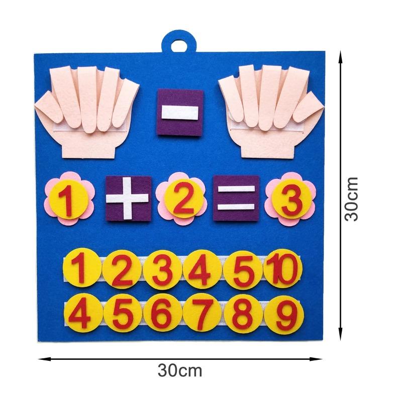 Montessori Early Education Finger Number Toys: DIY Math Teaching Aids for Toddlers' Creative Learning