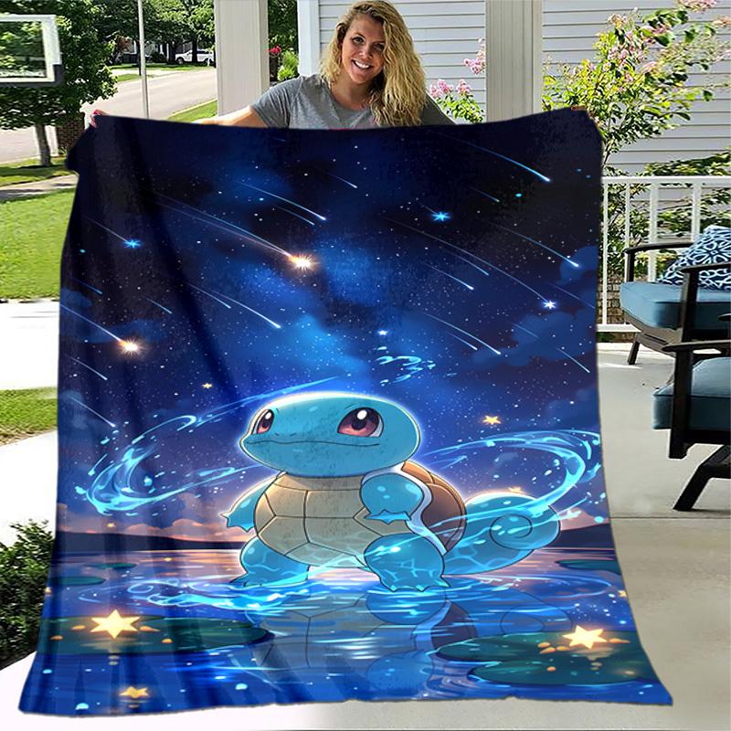 1pc Blanket - Pokémon Print Design, Lightweight Blanket for Sofa, Bed- Soft &Warm, Gift for All Seasons